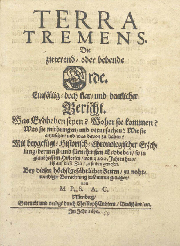 Terra Tremens, 1670